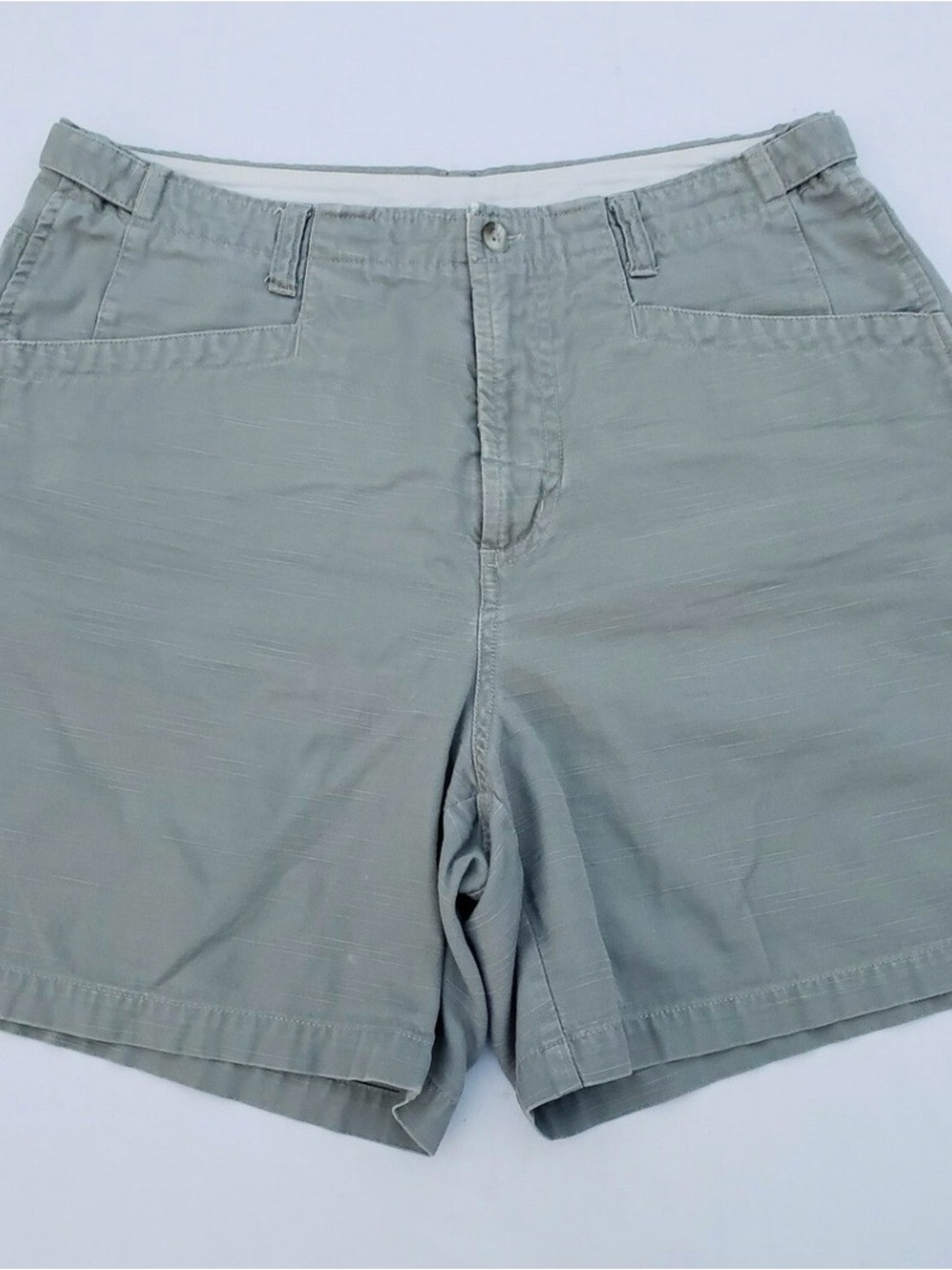 High-Waist Women's Shorts in Sage Green
